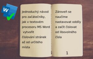 Jak Cislovat Stranky Ve Wordu