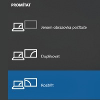 Přepínání mezi monitory