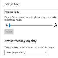 Spustit usnadnění přístupu