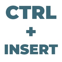 CTRL INSERT Alternativní způsob kopírování dat