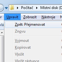 Ovladani Horni Listy Ovládání řádku nabídek