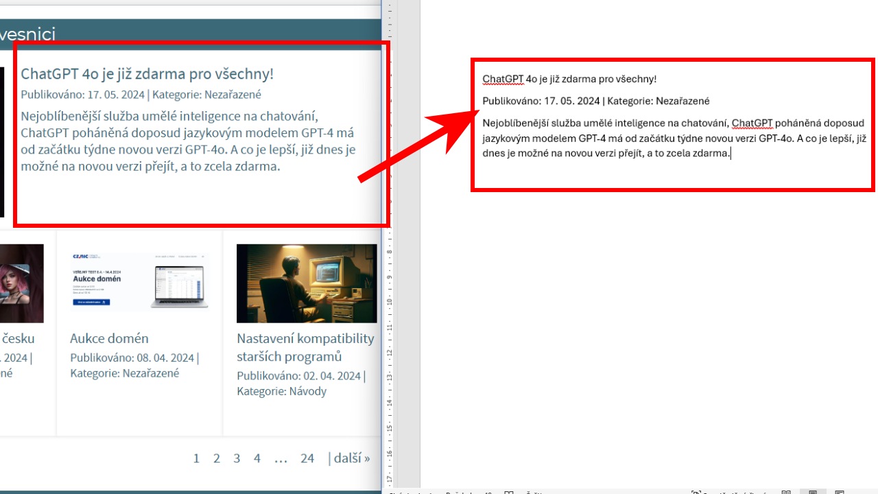 Jak Vlozit Cisty Text Word Jak vložit nenaformátovaný text