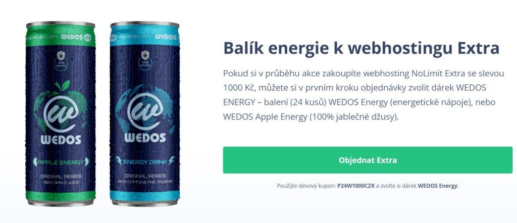 webhosting wedos sleva
