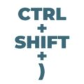 Ctrl Shift Uzavrena Zavorka
