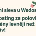 Sleva Wedos 2025