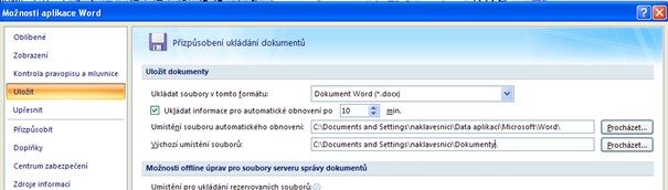 Word 2007 Umisteni Docasnych Souboru E1724235851115 Umístění neuložených souborů Word