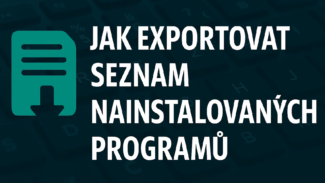 Seznam nainstalovaných aplikací